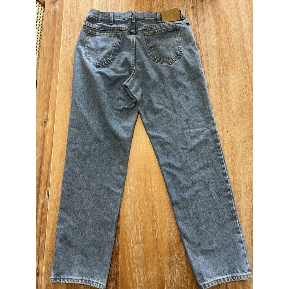 Vtg 90s Lee Riders Jeans Men's 36x32 Made in USA Union Made Denim Regular Fit
